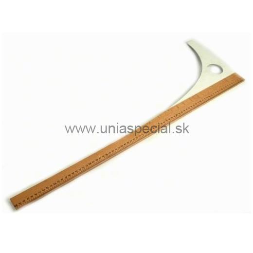Krajčírske pravítko drevo/plast, dĺžka 80 cm