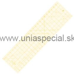 Pravítko pre patchwork 6,5" x 24" (inch) - žltý popis