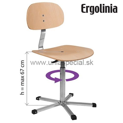 Pracovná stolička Ergolinia 10004