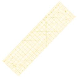 Pravítko pre patchwork 16 x 60 cm - žltý popis