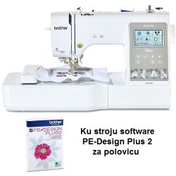 Vyvac stroj Brother M340ED + software PE-Design Plus 2 za polovicu