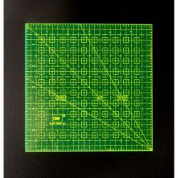 Pravtko pre patchwork - 6x6 palcov - fluo