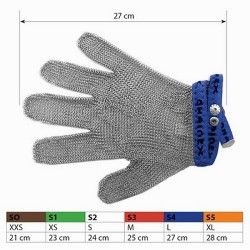 Ochranná kovová rukavica S4 Blue