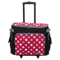 Ta�ka na kolieskach Polka bodky (ru�ov�)