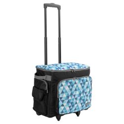 Ta�ka na kolieskach Diamond design (modr� / petrolejov�)