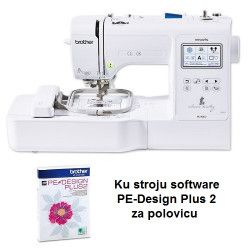 Vyvac stroj Brother M240ED + software PE-Design Plus 2 za polovicu